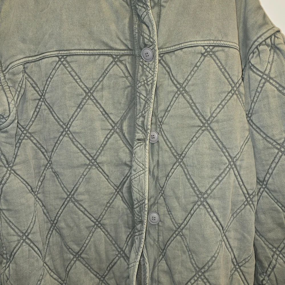 Free People Quilted Puffer Jacket in Olive Size M Nwot - Picture 6 of 12